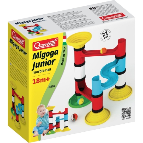 Quercetti Knikkerbaan - Migoga Junior - 31 Onderdelen - 6506 - Quercetti - OneSize - Knikkerbaan