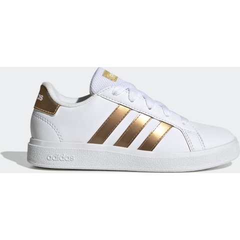 adidas Performance Schoenen - Grand Court 2.0 K - Wit/Goud - adidas Performance - 36 - Schoenen