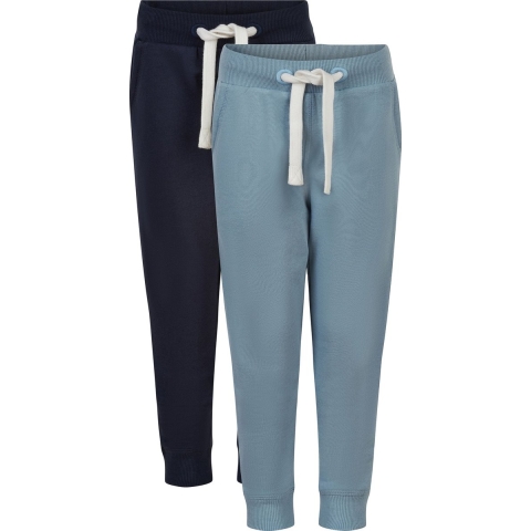 Minymo Joggingbroek - 2-pack - Ashley Blue/Navy - Minymo - 2 jaar (92) - Broeken - Katoen