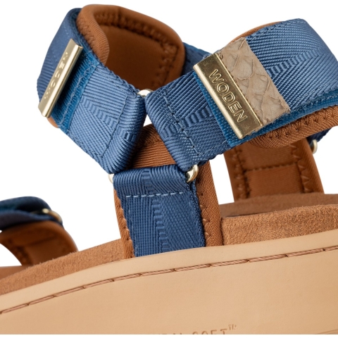Woden Sandalen - Line - Oud Denim - Woden - 38 - Sandalen