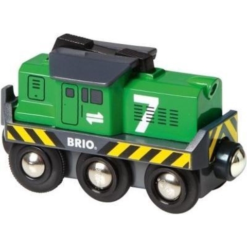 BRIO World Goederenlocomotief op batterijen 33214 - BRIO - OneSize - Speelgoed
