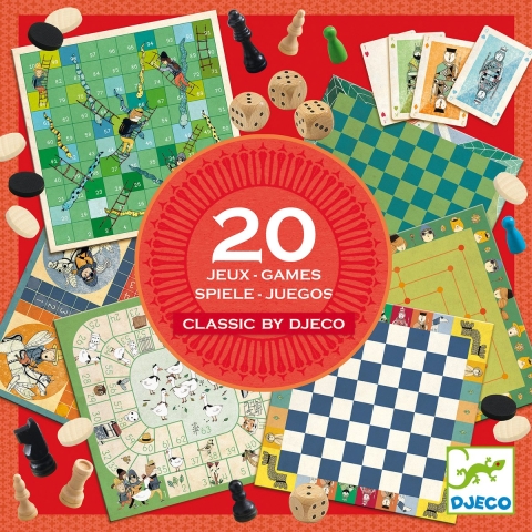 Djeco Spelmagazine - 20 Spel - Klassiek Spel - Djeco - OneSize - Bordspel