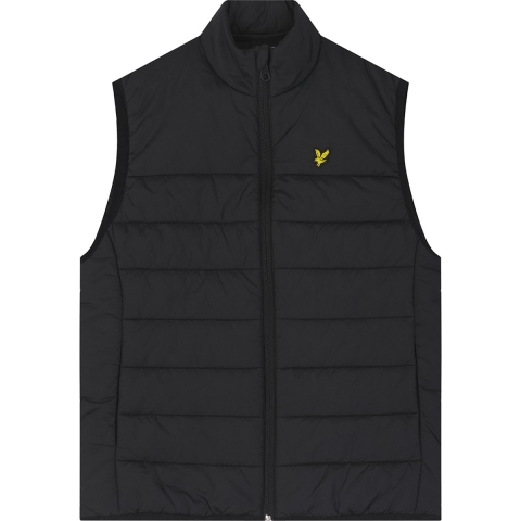 Lyle & Scott Gewatteerd Vest - Jet Black - Lyle & Scott - 12-13 jaar (152-158) - Vest