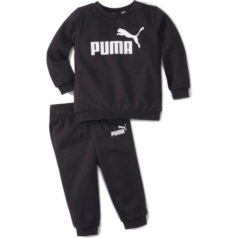 Puma Sweatset - Minikatten Crew Jogger - Cotton Black - Puma - 1 jaar (80) - Sweatset