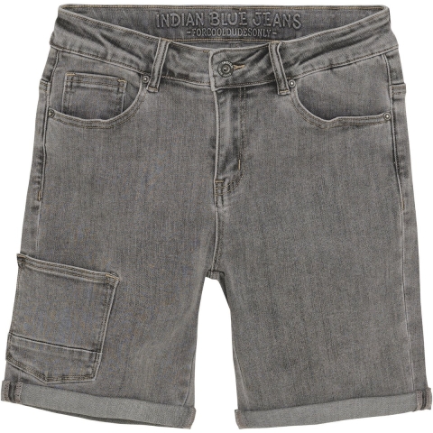 Indiaas Blue Jeans Jeansbroek - Grijs - Indian Blue Jeans - 10 jaar (140) - Shorts