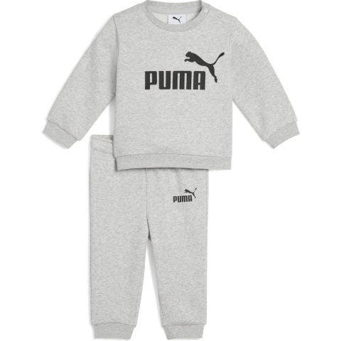 Puma Sweatset - Minicats Aas Crew - Light Grijs Heather - Puma - 3 jaar (98) - Sweatset