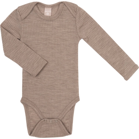 Smallstuff Romper l/s - Wol - Soft Powder - Smallstuff - 1 jaar (80) - Romper L/S