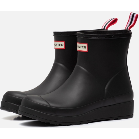 Hunter Regenlaarzen - Play Short Wellington - Zwart - Hunter - 42 - Regenlaarzen