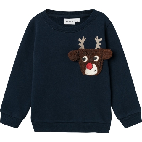 Name It Sweatshirt - NmmRsanta - Dark Sapphire - Name It - 3 jaar (98) - Sweatshirt