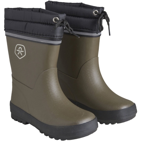 Color Kids Thermolaarzen - Dark Olive - Color Kids - 32 - Regenlaarzen