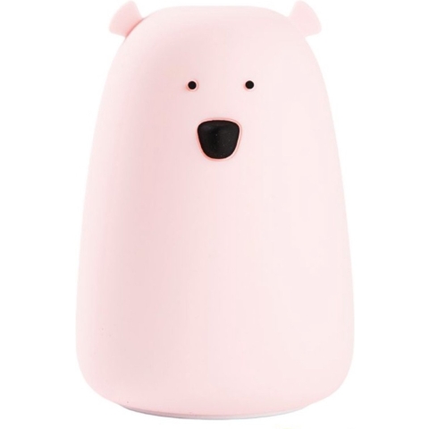 Rabbit & Friends Lamp - Beer - 10,7x16 cm - Roze - Rabbit & Friends - OneSize - Lamp