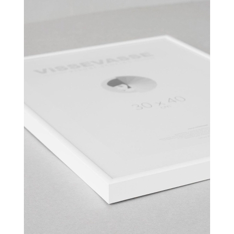 Vissevasse Lijst - 30x40 - Mat Wit - Vissevasse - OneSize - Fotolijst