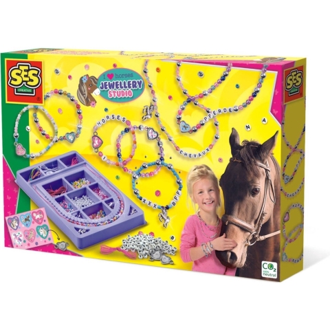 SES Creative Sieradenatelier - I Love Paarden - SES Creative - OneSize - Creatieve Speelset