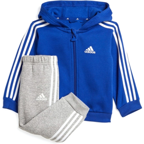 adidas Performance Sweatset - I 3S FZ FL - Blauw/Grijs Gevlekt m - adidas Performance - 1½ jaar (86) - Sweatset