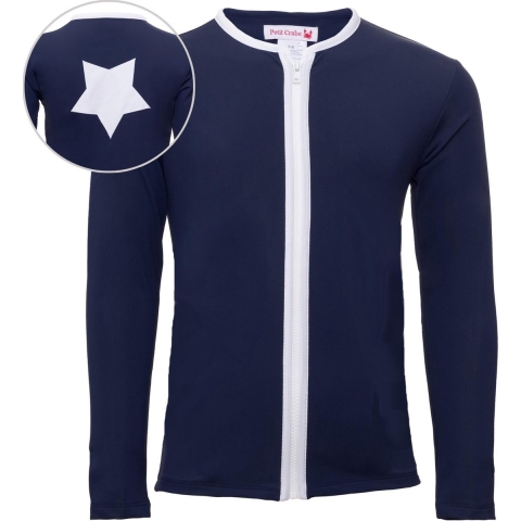 Petit Crabe Zwemtop - Etoile - UV50+ - Navy - Petit Crabe - 7-8 jaar (122-128) - Badmode