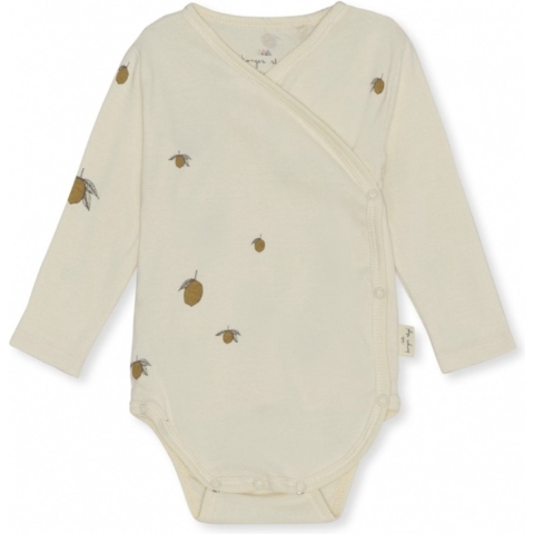 Konges Sløjd Wikkelromper l/s - Lemon - Konges Sløjd - 68 - Romper L/S