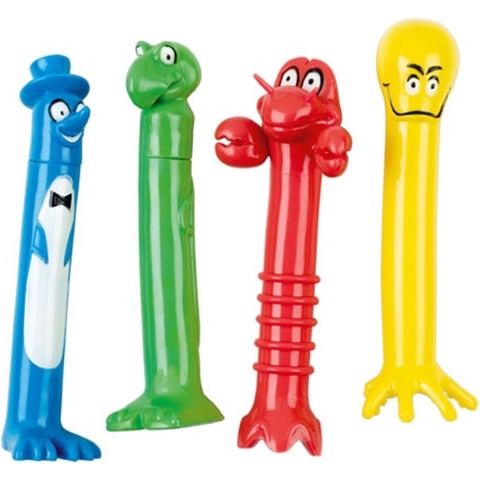 BECO Duikstokken - Duiken Monster - 4-pack - Multicolour - BECO - OneSize - Badspeelgoed