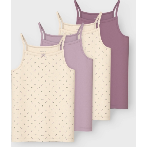 Name It Onderhemden - Noos - 4-pack - Botercrème - Name It - 6 jaar (116) - Onderhemd