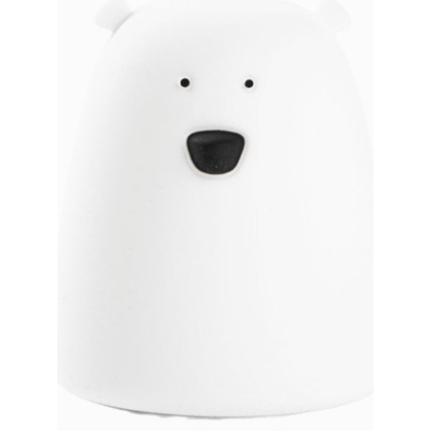 Rabbit & Friends Lamp - Klein Beer - 8,5x10 cm - Wit - Rabbit & Friends - OneSize - Nachtlamp