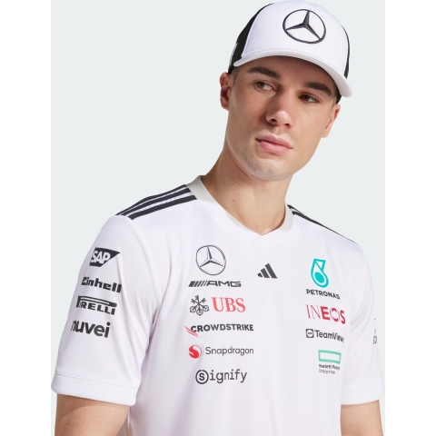 adidas Performance Pet - Mercedes - Wit/Zwart - adidas Performance - 56 cm - Pet