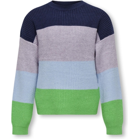 Kids Only Blouse - Gebreid - Noos - KogSandy - IJsland Green/Jur - Kids Only - 11-12 jaar (146-152) - Blouse