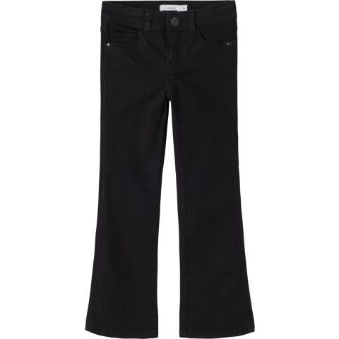 Name It Jeans - NkfPolly Skinny Opstarten - Black Denim - Name It - 2 jaar (92) - Jeans