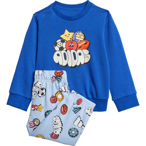 adidas Performance Sweatset - I Fun AOP JOG - ROYBLU/White - adidas Performance - 62 - Sweatset
