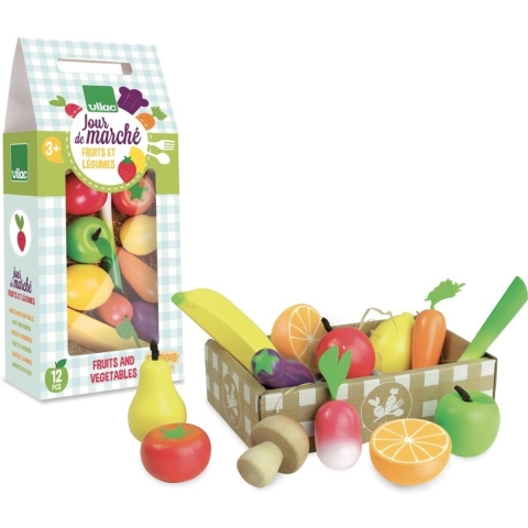 Vilac Speelgoedeten - Fruit & Groenten - Vilac - OneSize - Speelgoedeten