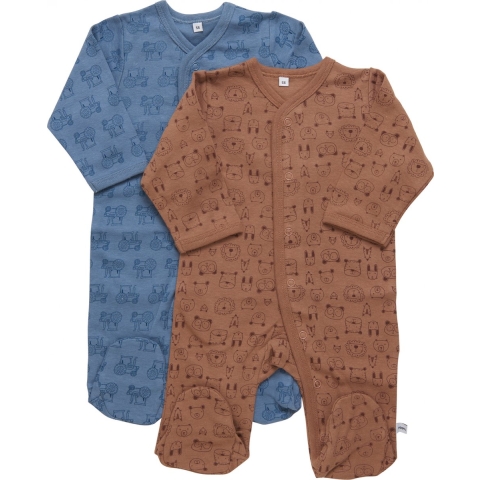 Pippi Baby Boxpak - Pyjamapak - 2-pack - Blue Mirage - Pippi Baby - 1 jaar (80) - Boxpak