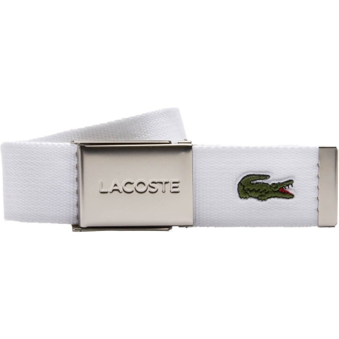 Lacoste Riem - Geweven Strap - Wit m. Logo - Lacoste - 100 - Riem