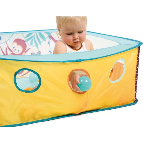 Ludi Box m. Ballen - 80x80x30 cm - Jungle - Ludi - OneSize - Ballenbak