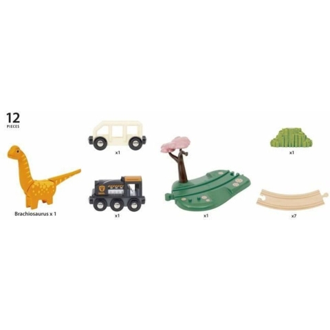 BRIO World Treinspoor - Cirkelsæt Dinosaur - 12 Onderdelen - 360 - BRIO - OneSize - Trein