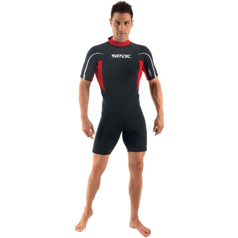 Seac Duikpak - Relax Shorty Man 2,2 mm - Zwart/Rood - Seac - M - Medium - Duikpak