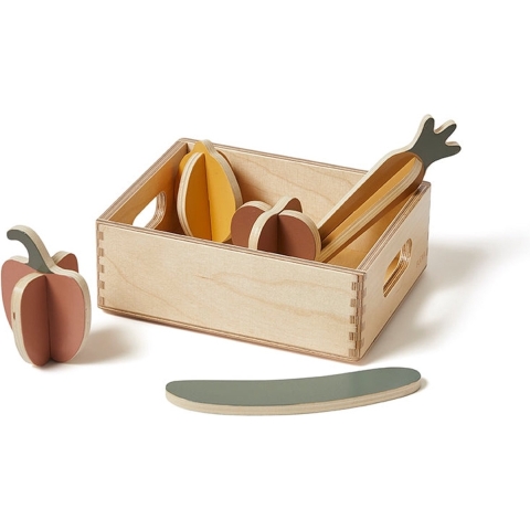 Flexa Play Speelgoedeten - Groenten - Hout - Flexa - OneSize - Speelgoedeten