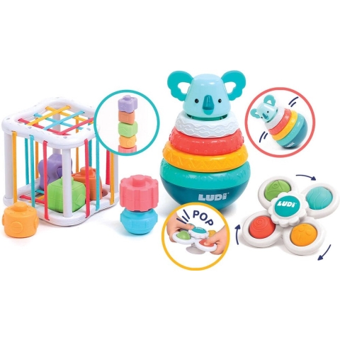 Ludi Activiteitenspeelgoed - Vormensorteerbox m. Accessoires - Ludi - OneSize - Activiteitenspeelgoed