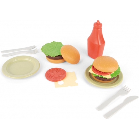 Dantoy BIO Plastic Burgerset - 19 Onderdelen - Dantoy - OneSize - Speelgoed