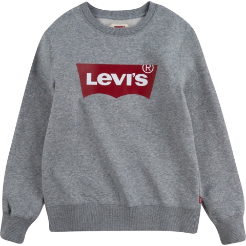 Levis Sweatshirt - Vleermuisvleugel Crew Neck - Grijs Gevlekt - Levis - 16 jaar (176) - Sweatshirt