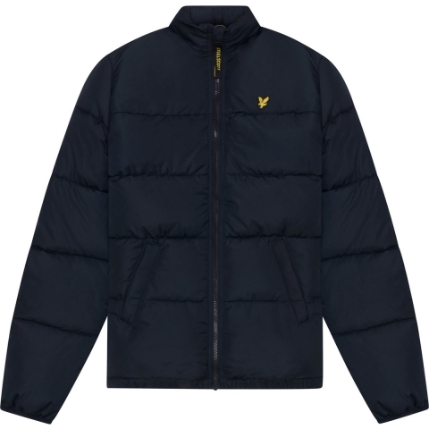 Lyle & Scott Gevoerde Jas - Puffer - Dark Navy - Lyle & Scott - 9-10 jaar (134-140) - Donsjack