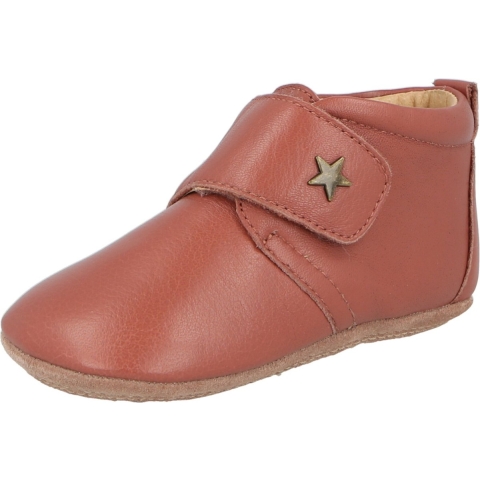 Bisgaard Leren Slippers - Roze m. Ster - Bisgaard - 25 - Leren Slippers