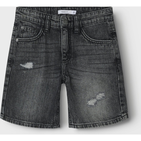 Name It Shorts - NkmSilas - Dark Grey Denim - Name It - 6 jaar (116) - Shorts