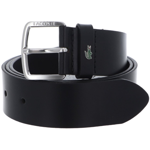 Lacoste Riem - Leer - Zwart - Lacoste - 85 cm - Riem
