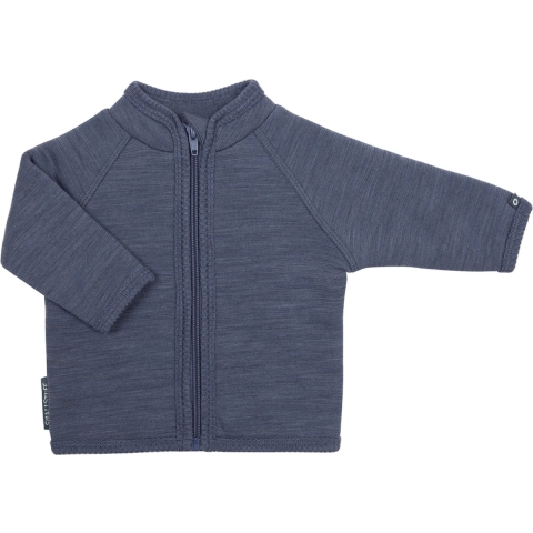 Smallstuff Cardigan - Wol - Denim Gemeleerd - Smallstuff - 56/62 - Cardigan