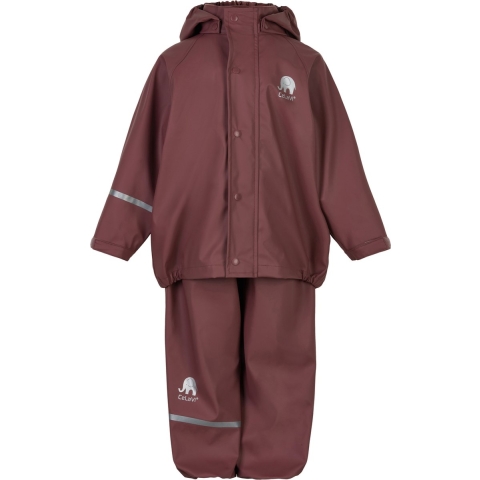 CeLaVi Regenkleding m. Bretellen - PU - Rose Brown - CeLaVi - 80 - Regenkleding