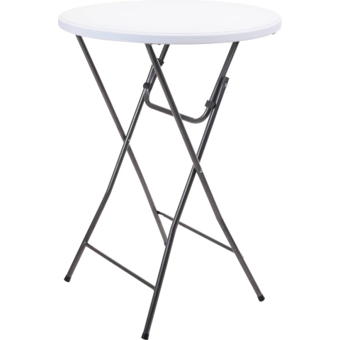 Statafel Wit Ø80xh110cm