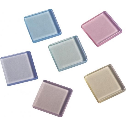 Acryl mozaiek steentjes pastel 820x stuks -