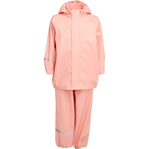 CeLaVi Regenkleding m. Bretellen - PU - Koraal - CeLaVi - 80 - Regenkleding