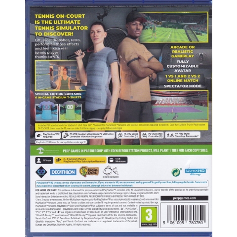 Tennis On-Court (PSVR2 Required)