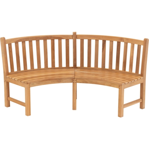Lesli Living Ronde bank teak 200x53x92cm