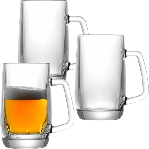 Uniglass Bierpullen Prince - 6x stuks - 0,5 liter - glas - bierglas/pul - halve liter -