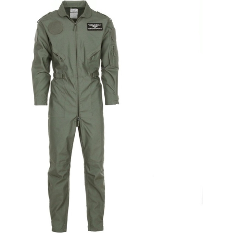 Piloten verkleed overall voor volwassenen - groen - carnaval - piloot M -